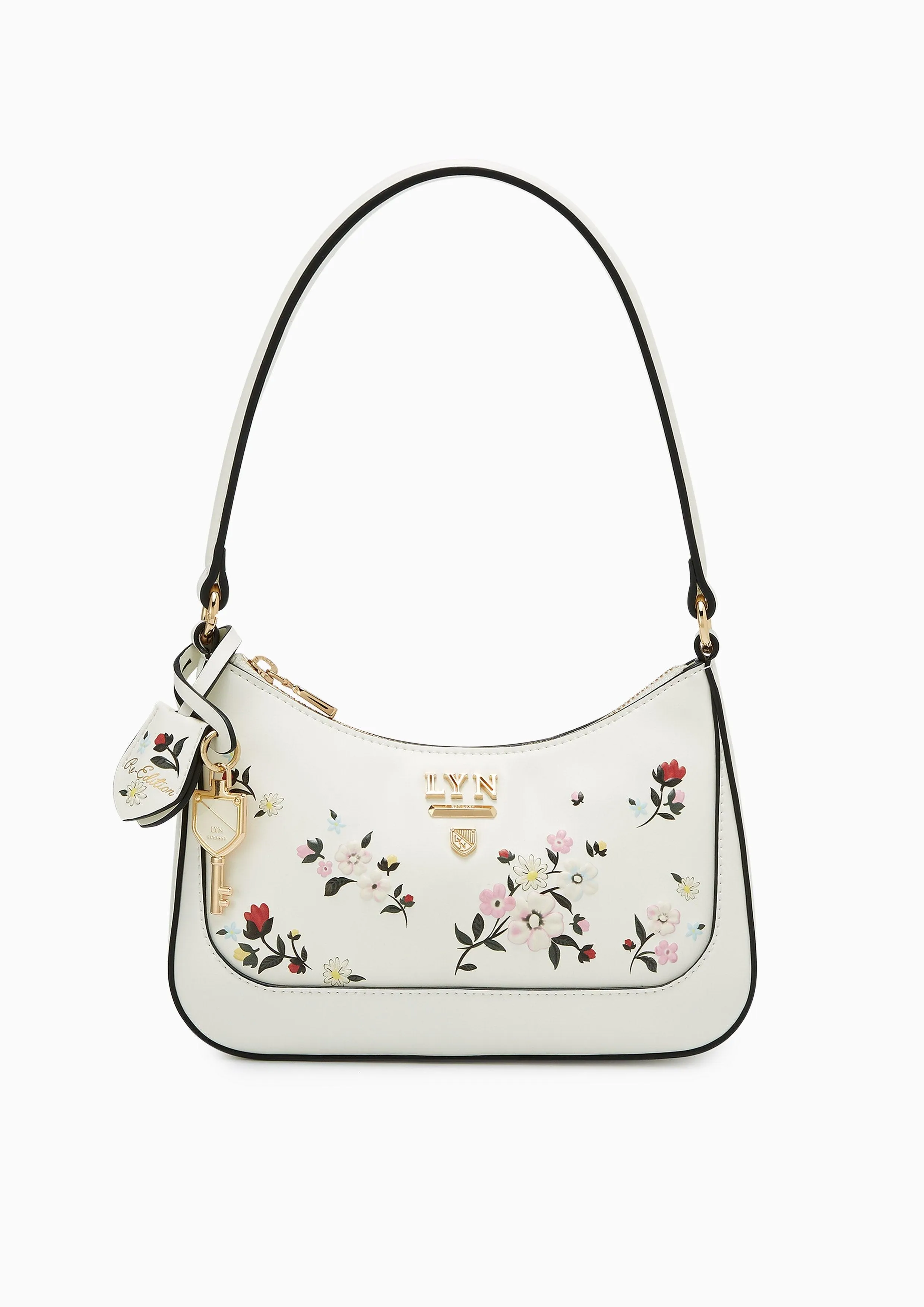 Botanic Rosee S  Shoulder Bag - Printed Off-White