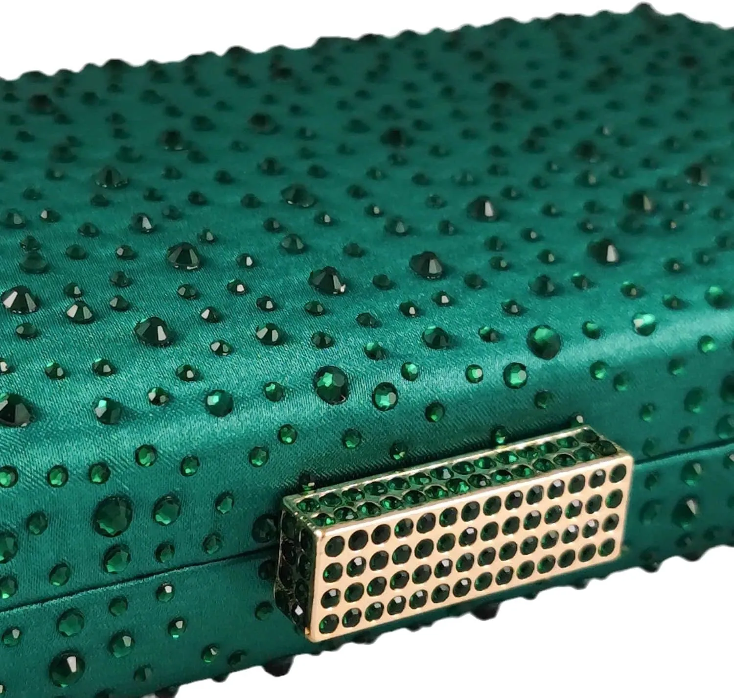 Boutique De FGG Elegant Women Crystal Clutch Purse Formal Evening Bags Wedding Handbags Cocktail Rhinestone Clutch Purse,Mini
