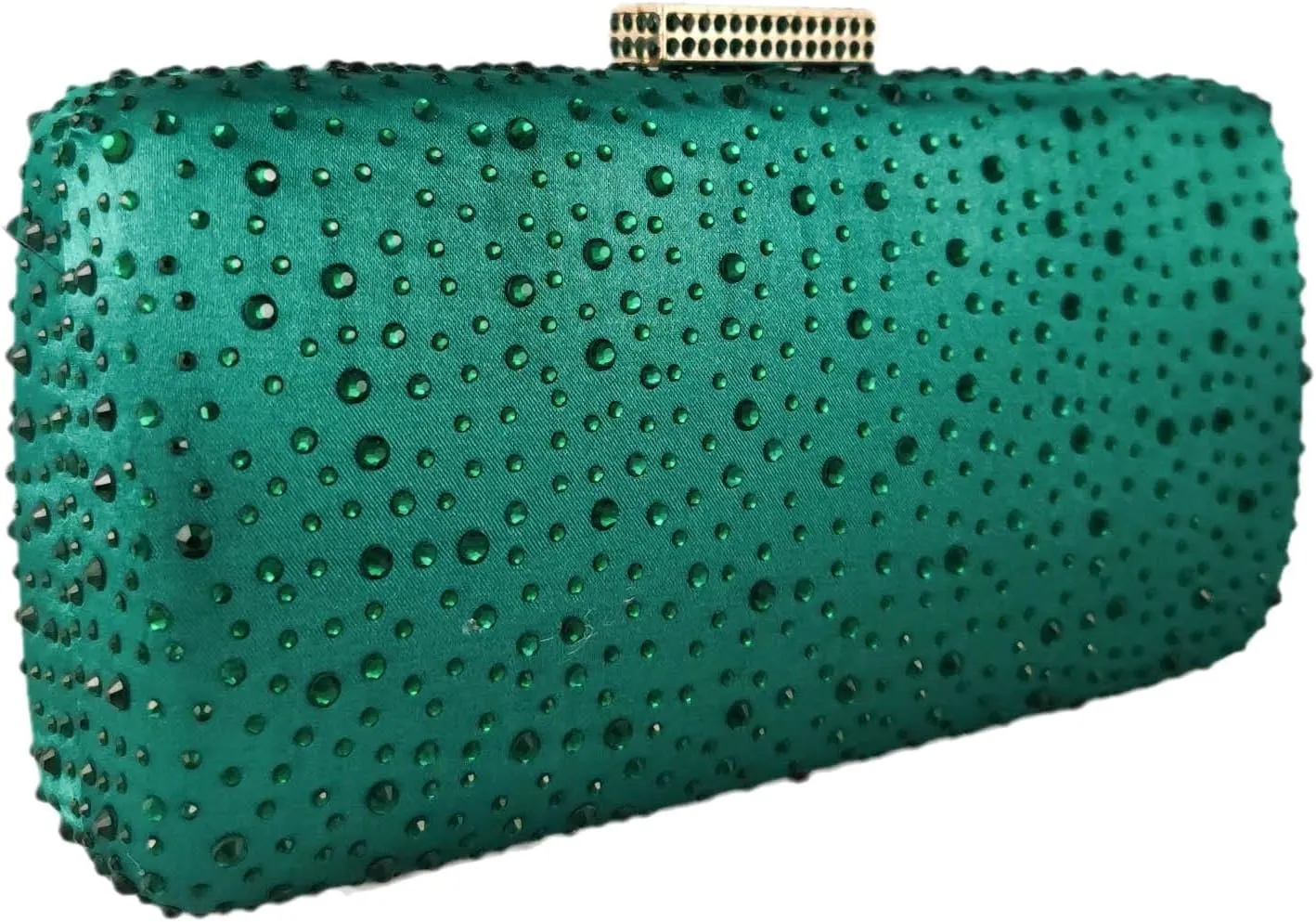 Boutique De FGG Elegant Women Crystal Clutch Purse Formal Evening Bags Wedding Handbags Cocktail Rhinestone Clutch Purse,Mini