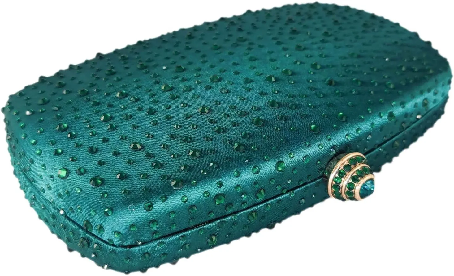 Boutique De FGG Women's Crystal Clutch Evening Bag Bride Handbags for Wedding Party Diamond Rhinestone Clutch Purse,Mini,Mini