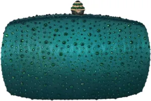 Boutique De FGG Women's Crystal Clutch Evening Bag Bride Handbags for Wedding Party Diamond Rhinestone Clutch Purse,Mini,Mini