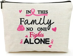 Breast Cancer Survivor Gifts for Women Makeup Bags, Breast Cancer Awareness Accessories, Cancer Care Gifts for Woman, Cancer Comfort Gifts, Cancer Patients Must Have Cosmetic Travel Pouch
