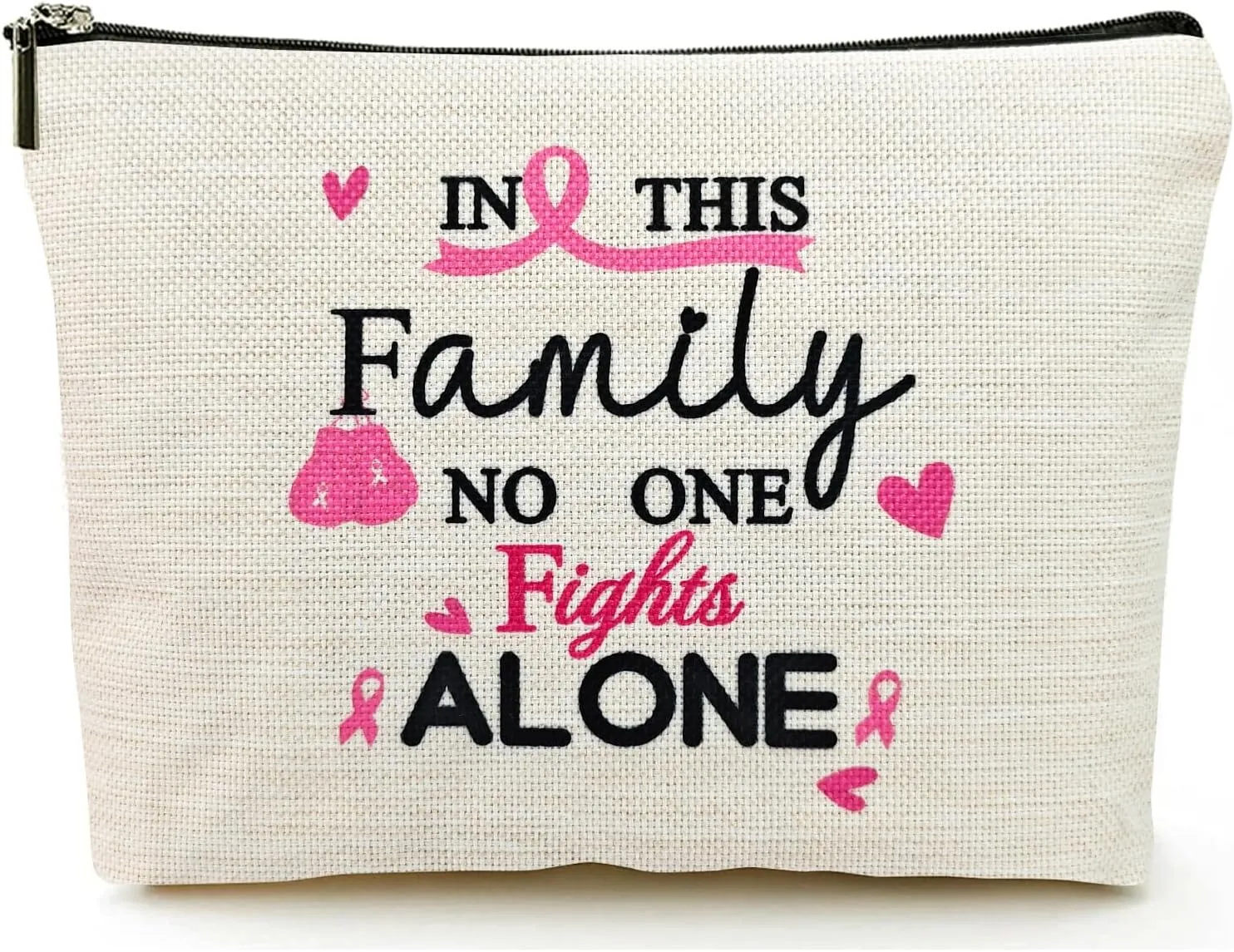 Breast Cancer Survivor Gifts for Women Makeup Bags, Breast Cancer Awareness Accessories, Cancer Care Gifts for Woman, Cancer Comfort Gifts, Cancer Patients Must Have Cosmetic Travel Pouch