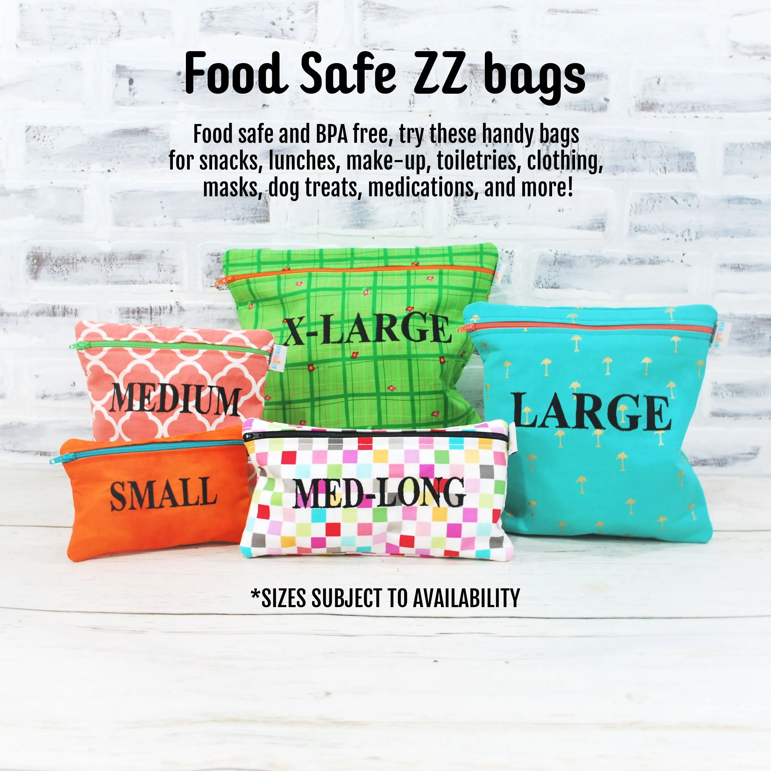 Bright Colorful Circles Personalized Reusable Food Bag
