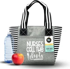 Brooke & Jess Designs Cute Lunch Bags for Women - Insulated Lunch Tote for Work - Nurse, Teacher, Grandma, Mom