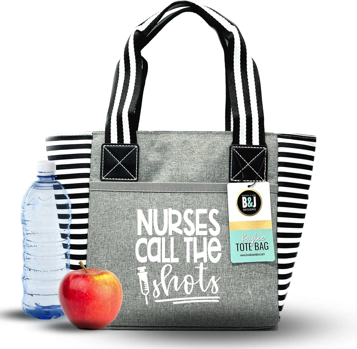 Brooke & Jess Designs Cute Lunch Bags for Women - Insulated Lunch Tote for Work - Nurse, Teacher, Grandma, Mom