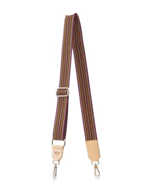 BROWN WEBBING CROSSBODY STRAP