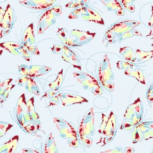 Butterfly Breeze - All-Over Floral Garden Fabric