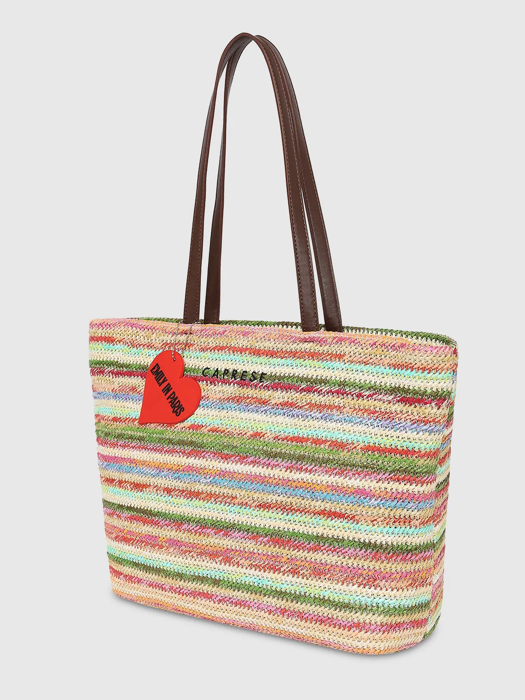 Caprese Emily In Paris Printed Medium Pastel Tote Bag