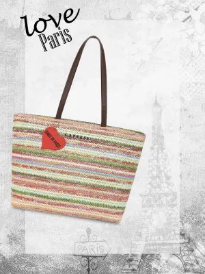 Caprese Emily In Paris Printed Medium Pastel Tote Bag