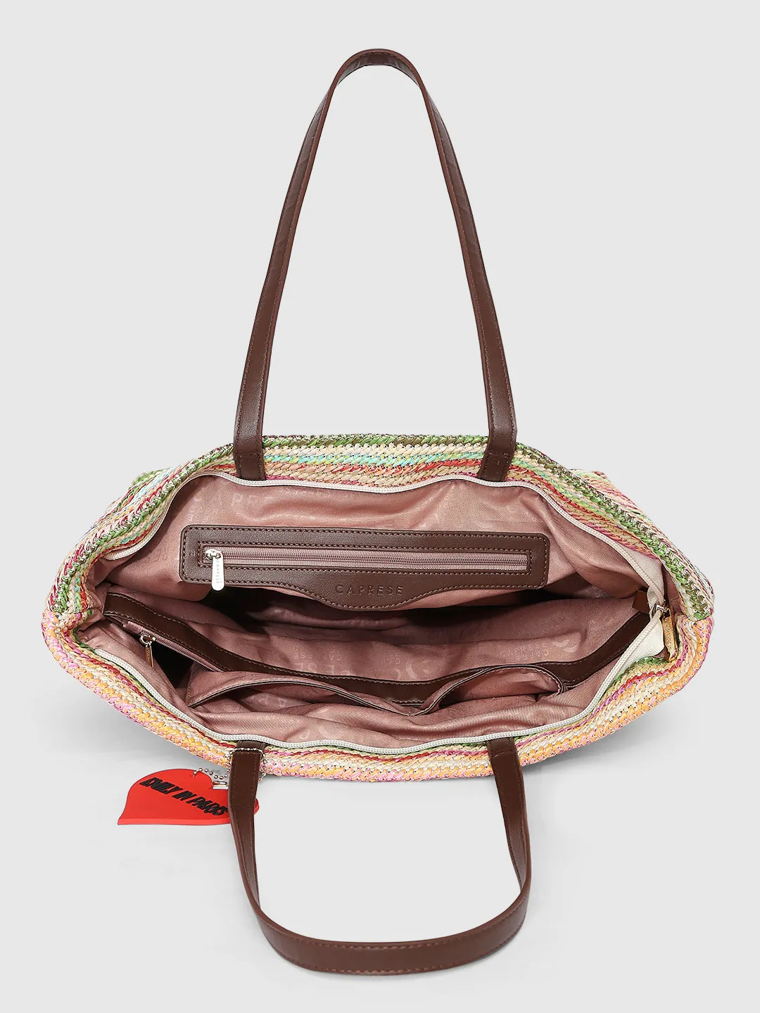Caprese Emily In Paris Printed Medium Pastel Tote Bag