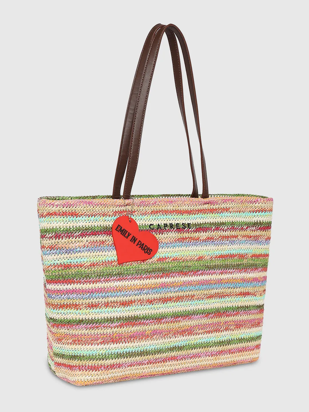 Caprese Emily In Paris Printed Medium Pastel Tote Bag