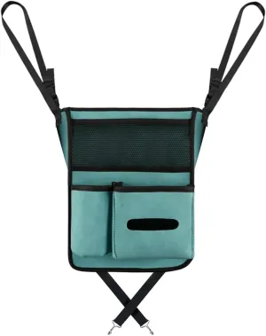 Car Handbag Holder,Front Seat Car Organizer Storage Hanging Portable Between Seat Car Organizer Net Pocket Handbag Holder for Phone Coin,Blue
