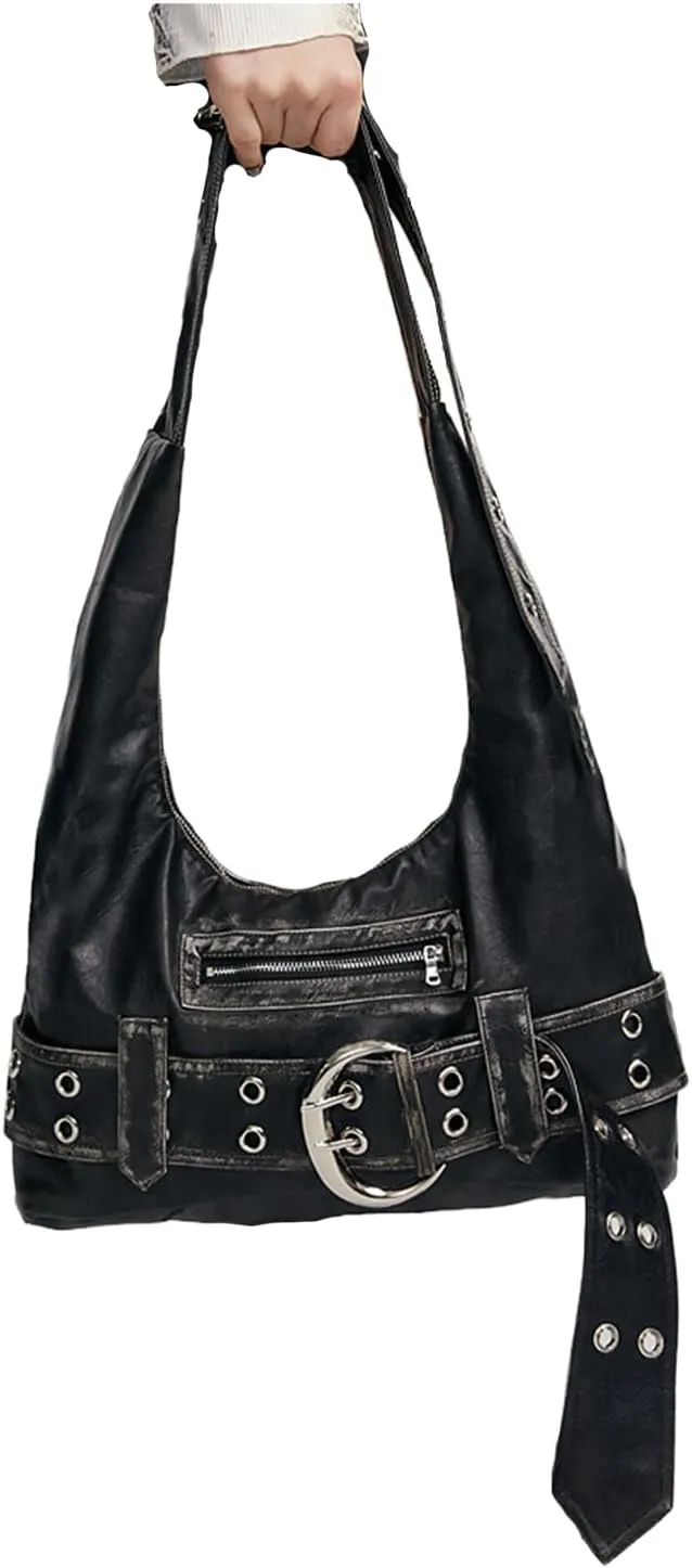 Casual Y2K Shoulder Bags Top Handle Women Purses And Handbags, Shoulder Bag Y2K Purse, Cute 90s Punk Underarm Purse