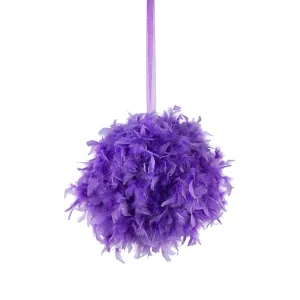 Chandelle Feather Pom Poms - Lavender