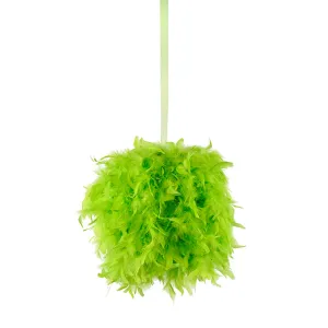 Chandelle Feather Pom Poms - Lime - 18"