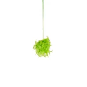 Chandelle Feather Pom Poms - Lime