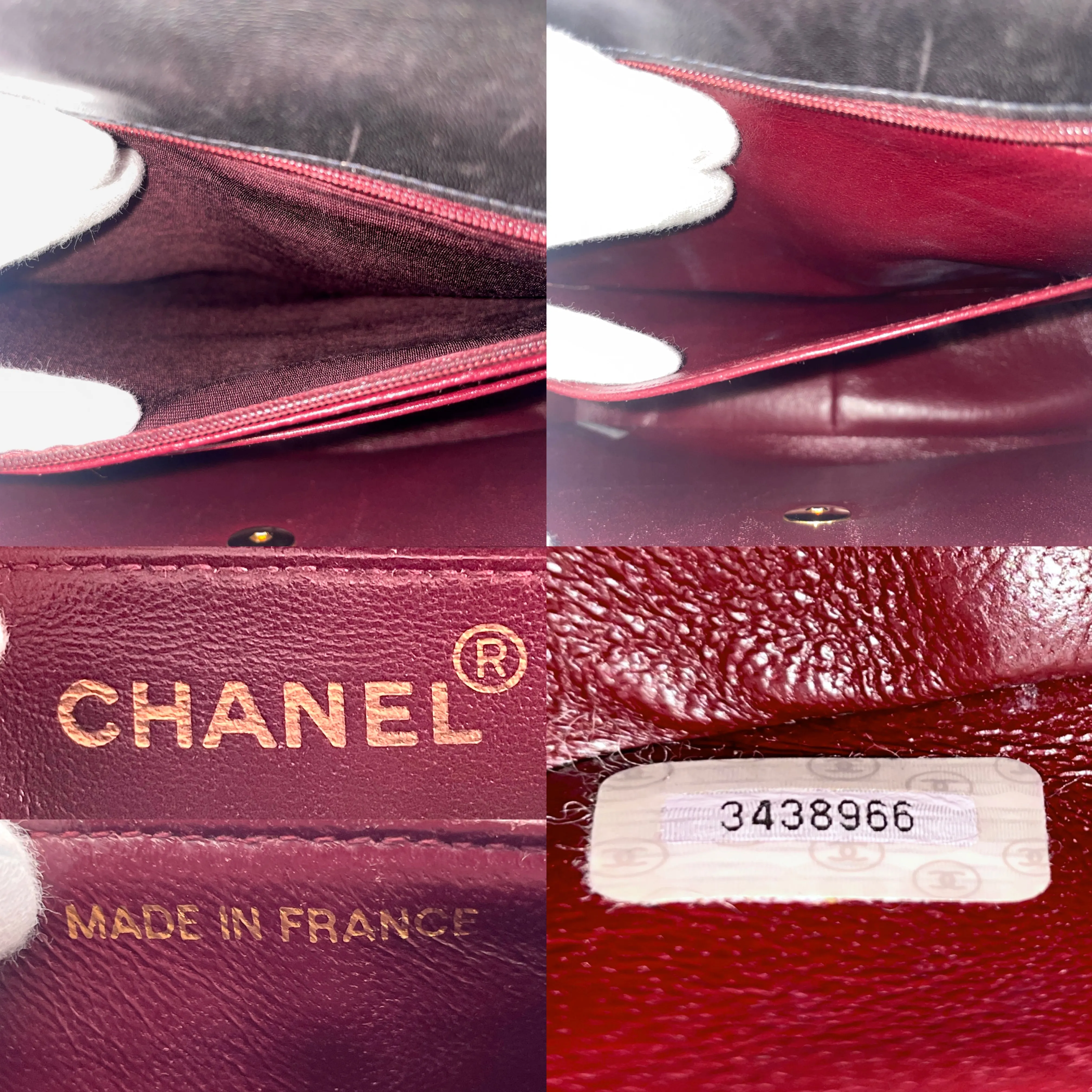 Chanel Jumbo Coco Mark Turnlock Chain Shoulder Flap Bag