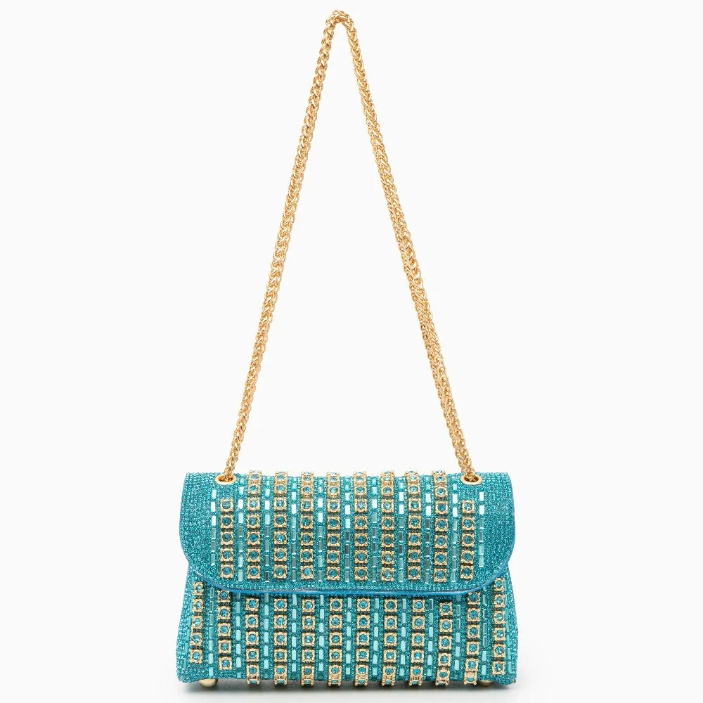 Chantal Clutch Bag with Diamond Detail