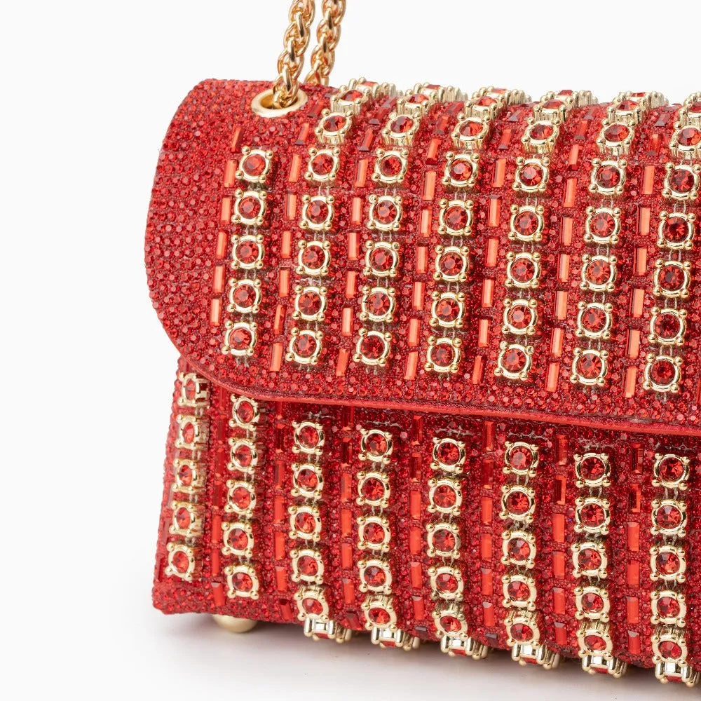 Chantal Clutch Bag with Diamond Detail