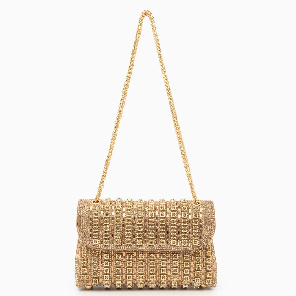 Chantal Clutch Bag with Diamond Detail