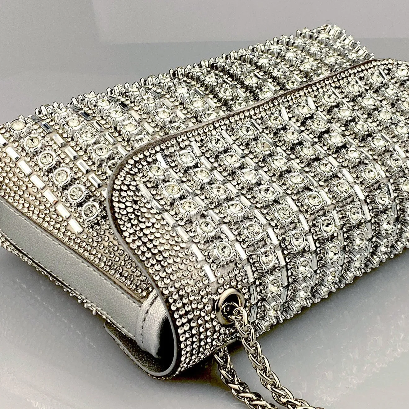 Chantal Clutch Bag with Diamond Detail