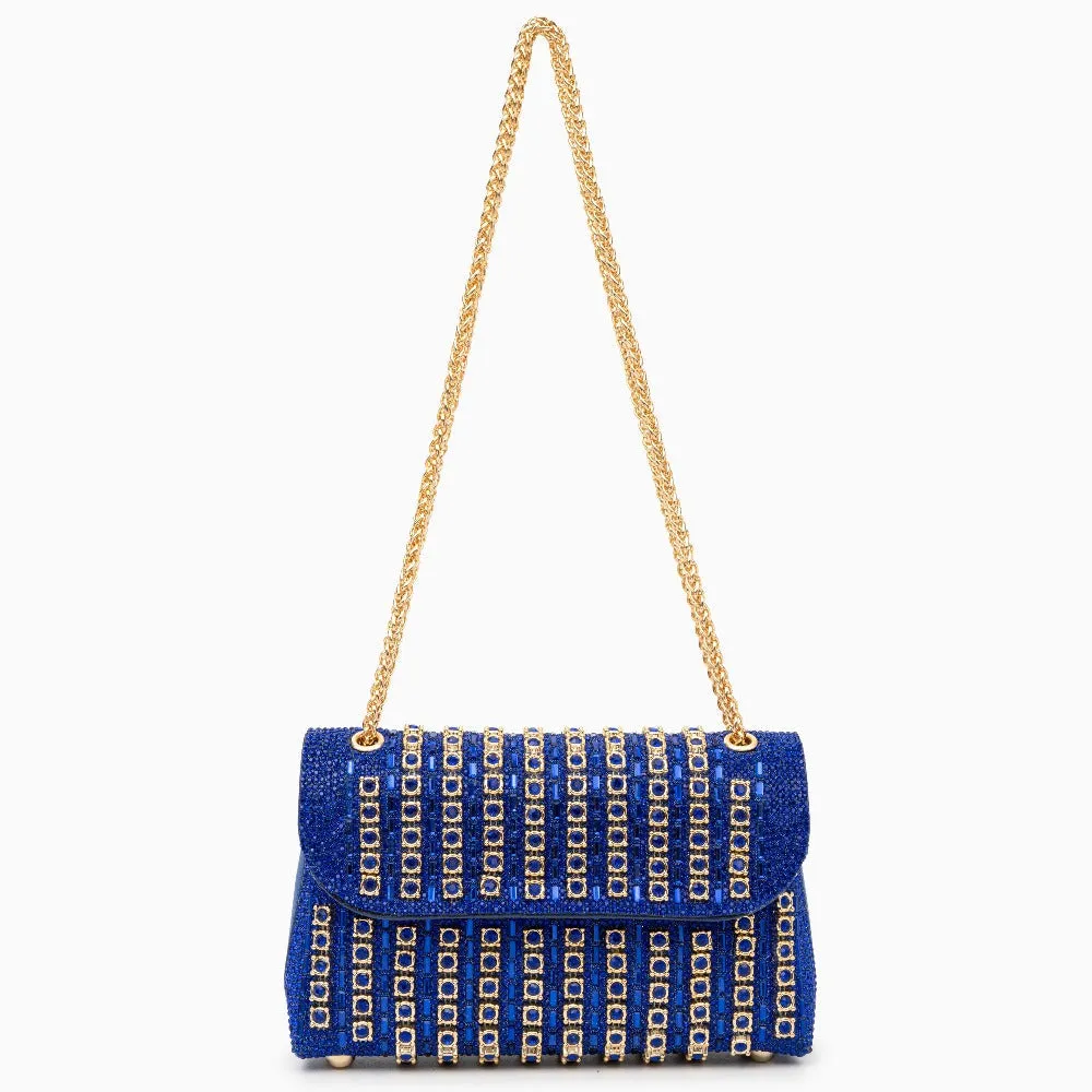 Chantal Clutch Bag with Diamond Detail