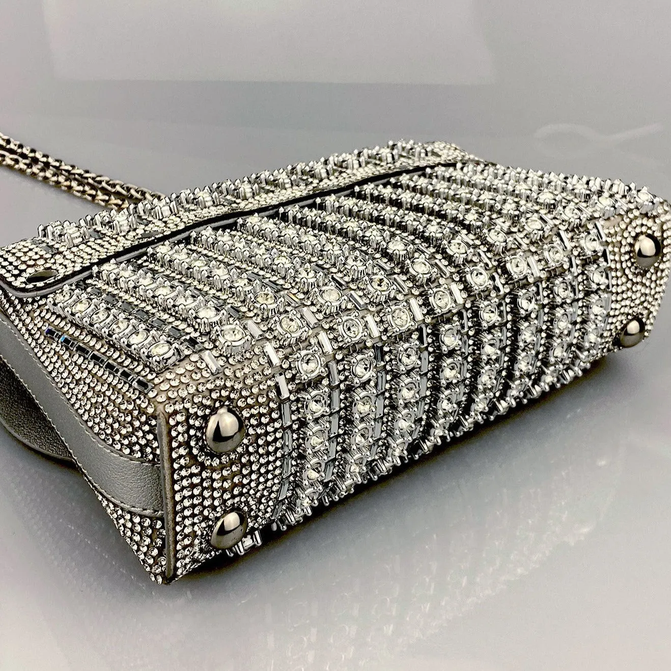 Chantal Clutch Bag with Diamond Detail