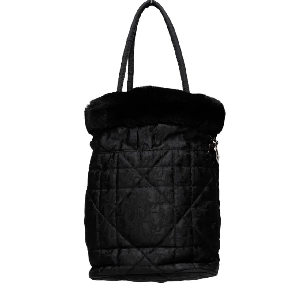 Christian Dior Fur-Trimmed Bag