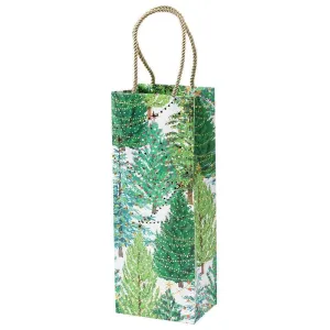 Christmas Trees with Lights Wine & Bottle Gift Bag - Set of 6