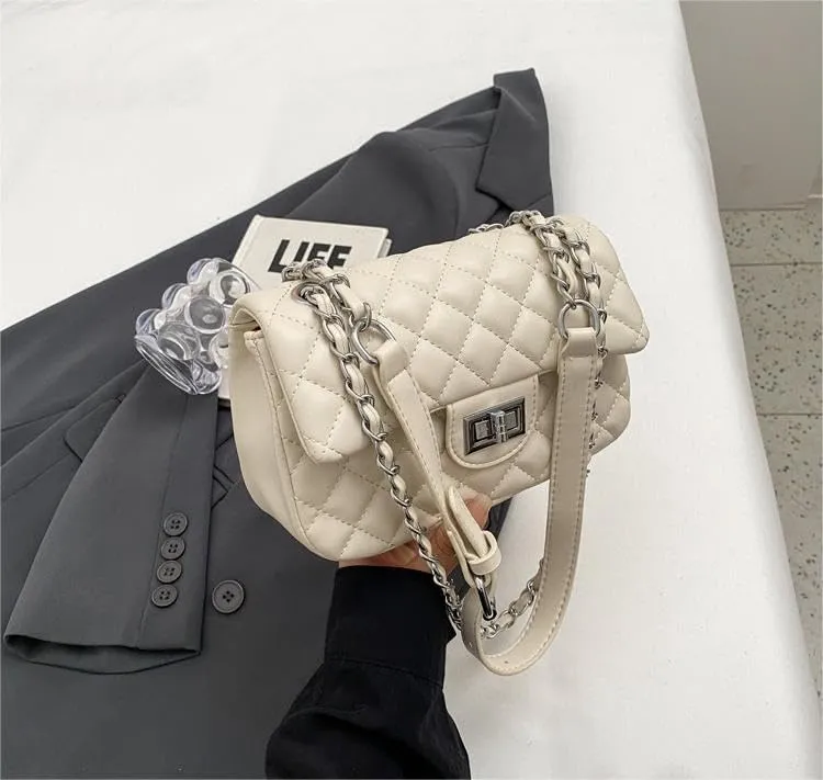 Classic chain underarm Purses soft side shoulder messenger bags ladies fashionable versatile handbags
