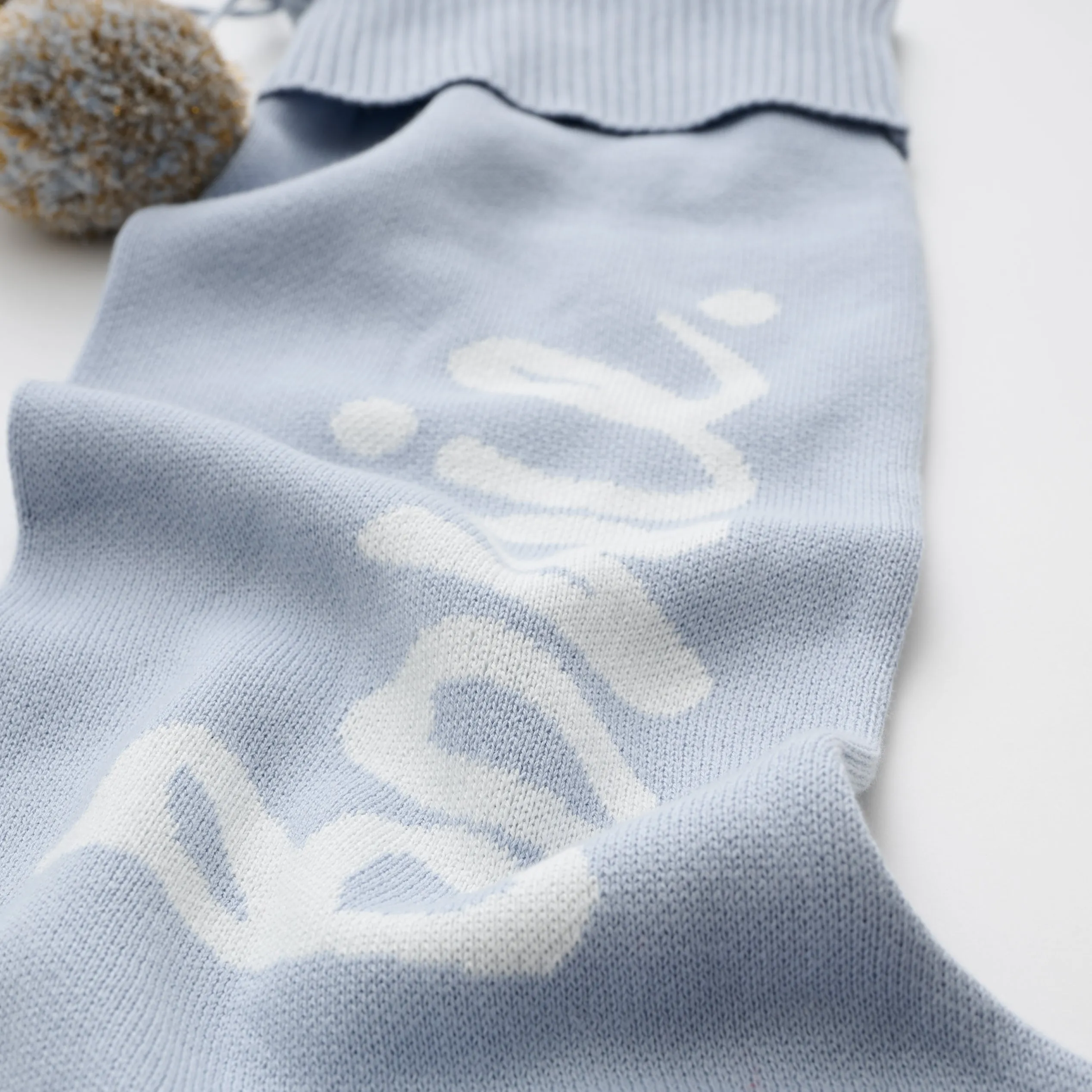 Classic Christmas Santa Stocking - Kentucky Blue