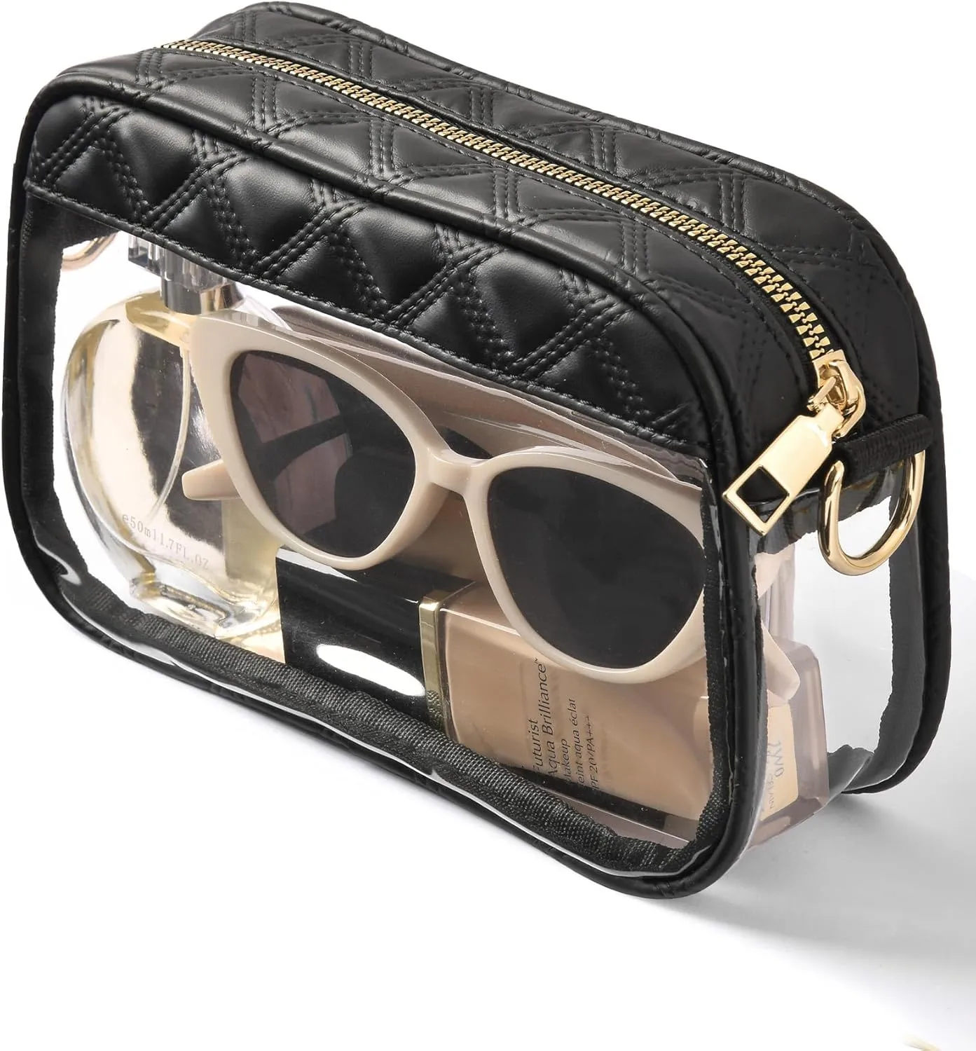 Clear Crossbody Bag Stadium Approved, Clear Purses for Women Stadium Crossbody for Events Concerts Sports Outfits