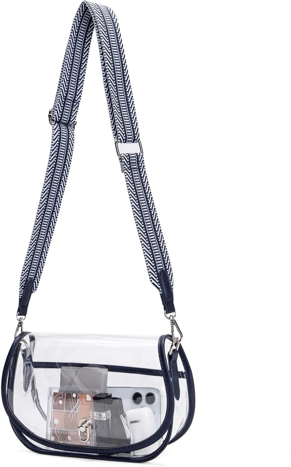 Clear Crossbody Bag Stadium Approved for Women，clear Bags for Stadium Events,clear Purse for Concerts