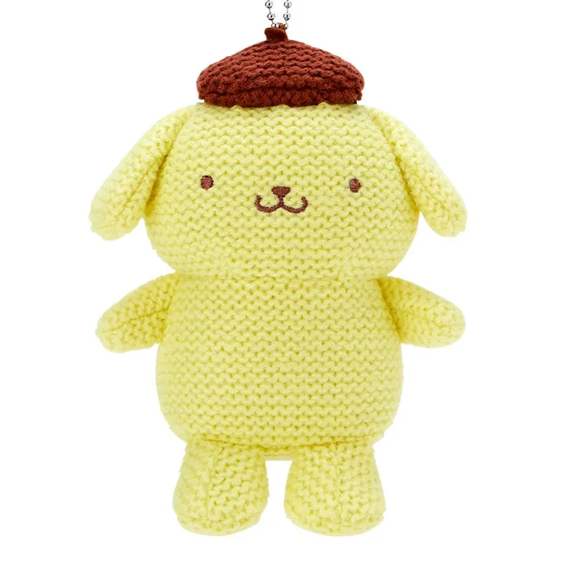 [Clearance]#[Sanrio] Amigurumi-style Knit Mascot Holder - Pom Pom Purin [JUN 2024] Sanrio Original Japan
