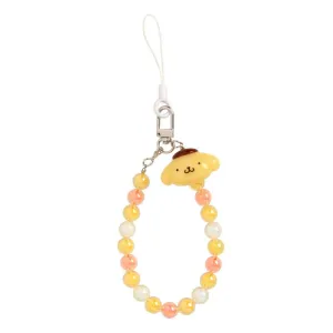 [Clearance]#[Sanrio] Beaded Hand Strap - Pom Pom Purin [FEB 2025] Sanrio Original Japan