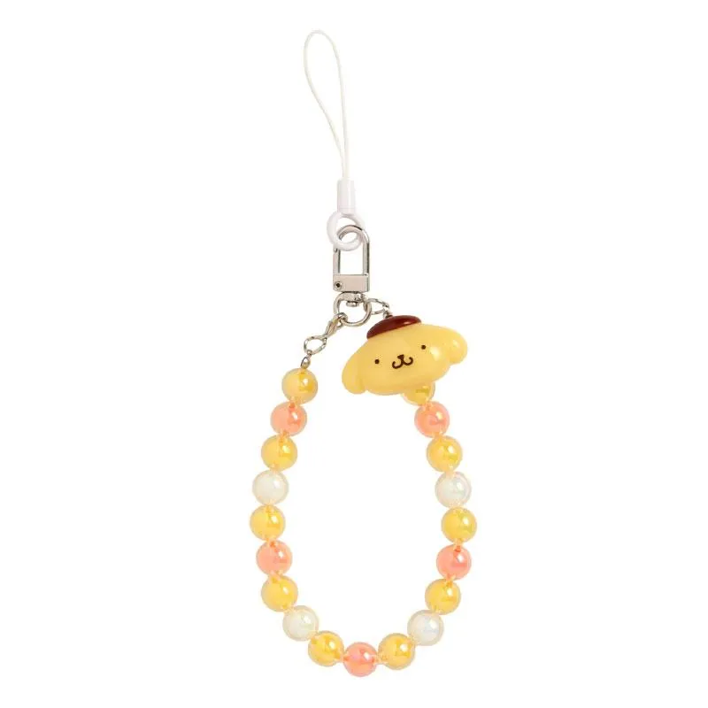 [Clearance]#[Sanrio] Beaded Hand Strap - Pom Pom Purin [FEB 2025] Sanrio Original Japan