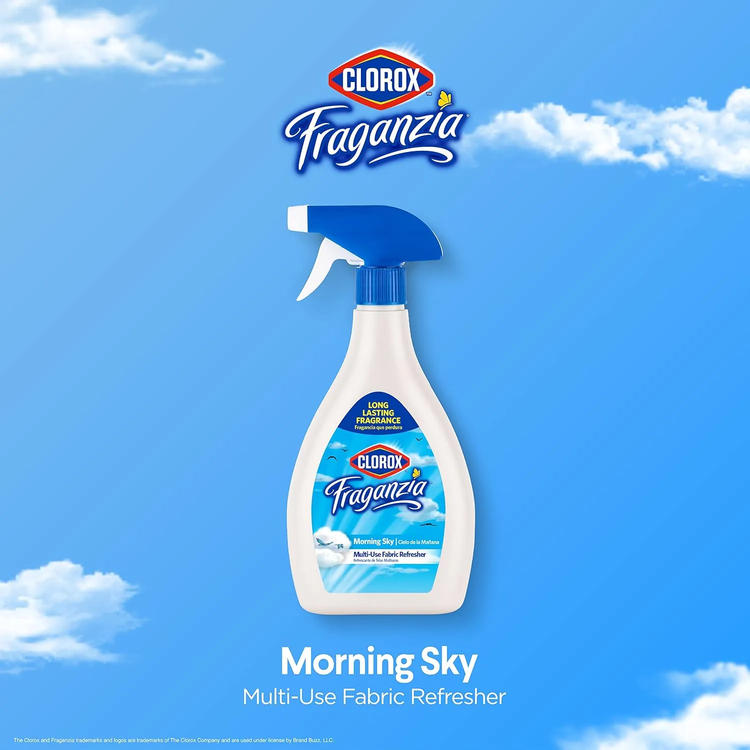 Clorox Fraganzia Refresher Spray 22oz Morning Sky | Multi-Use Fabric Refresher Spray in Morning Sky Scent | 22 Ounce Fabric Spray, Room Freshening Spray