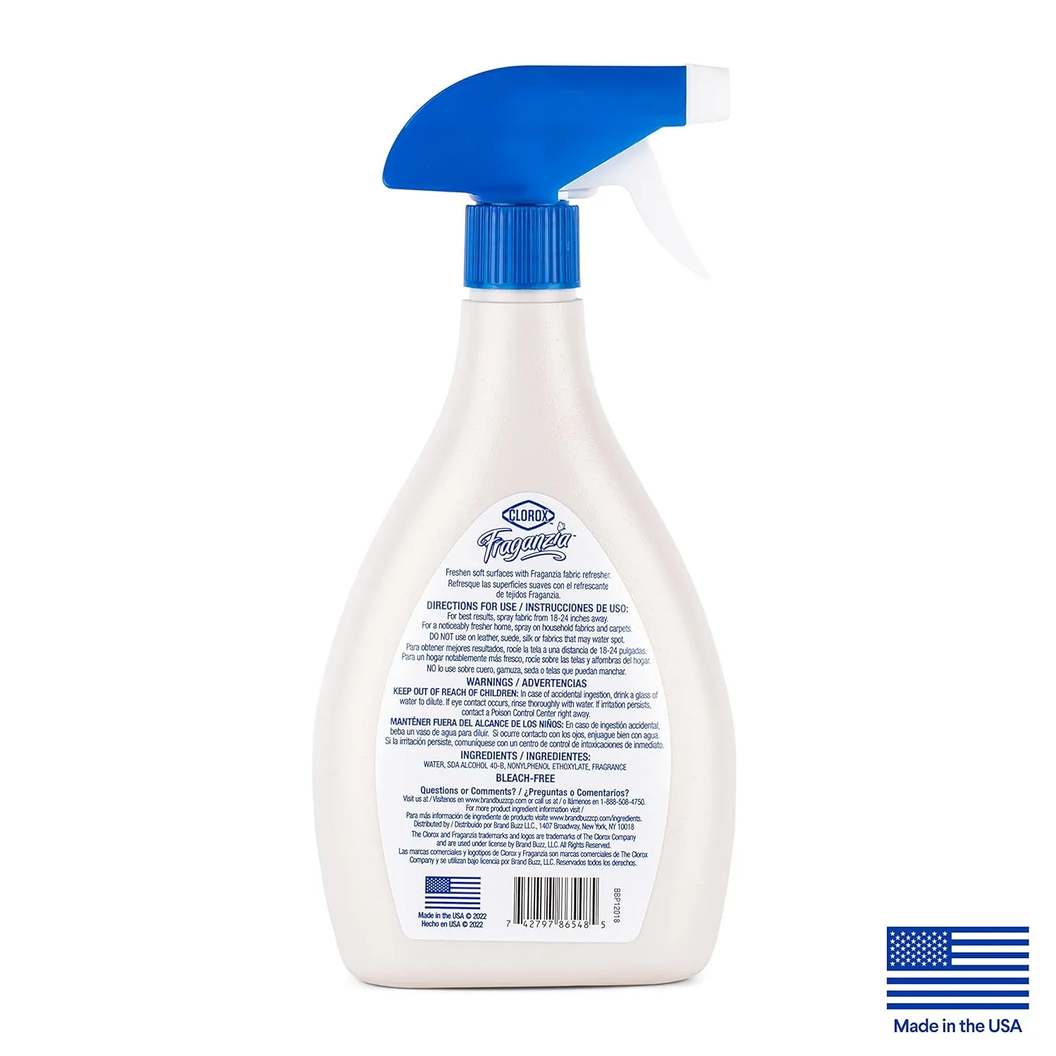 Clorox Fraganzia Refresher Spray 22oz Morning Sky | Multi-Use Fabric Refresher Spray in Morning Sky Scent | 22 Ounce Fabric Spray, Room Freshening Spray