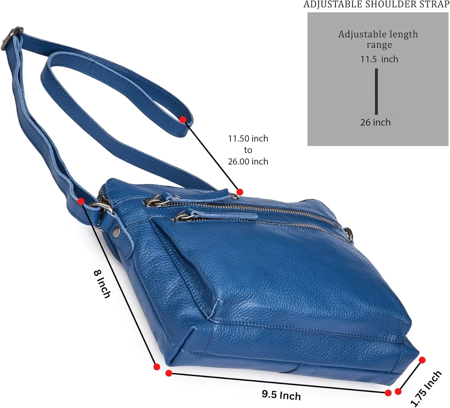 Cochoa Real Leather Soft Crossbody Bags for Women Small Purse Trendy Shoulder Sling Travel Crossover