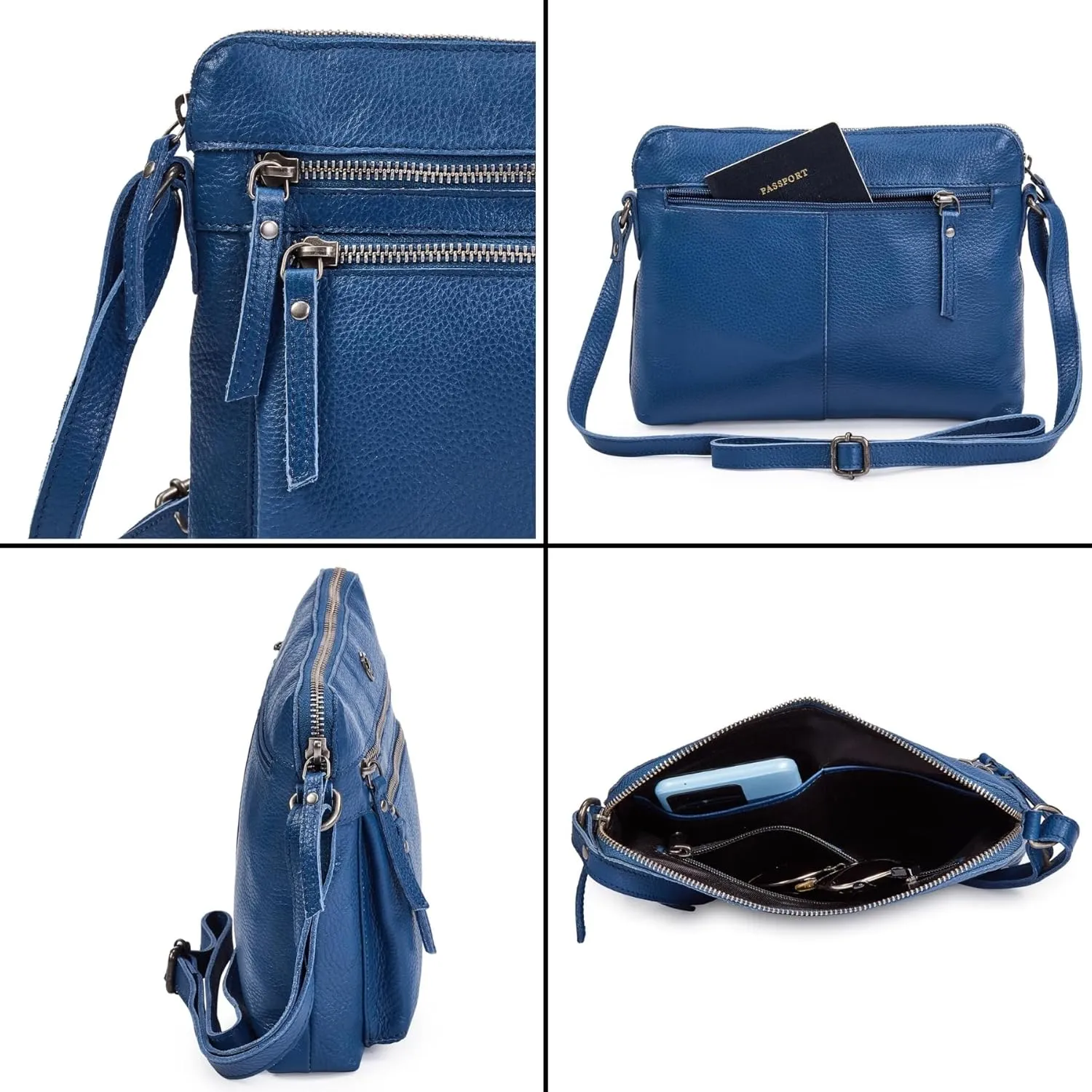 Cochoa Real Leather Soft Crossbody Bags for Women Small Purse Trendy Shoulder Sling Travel Crossover