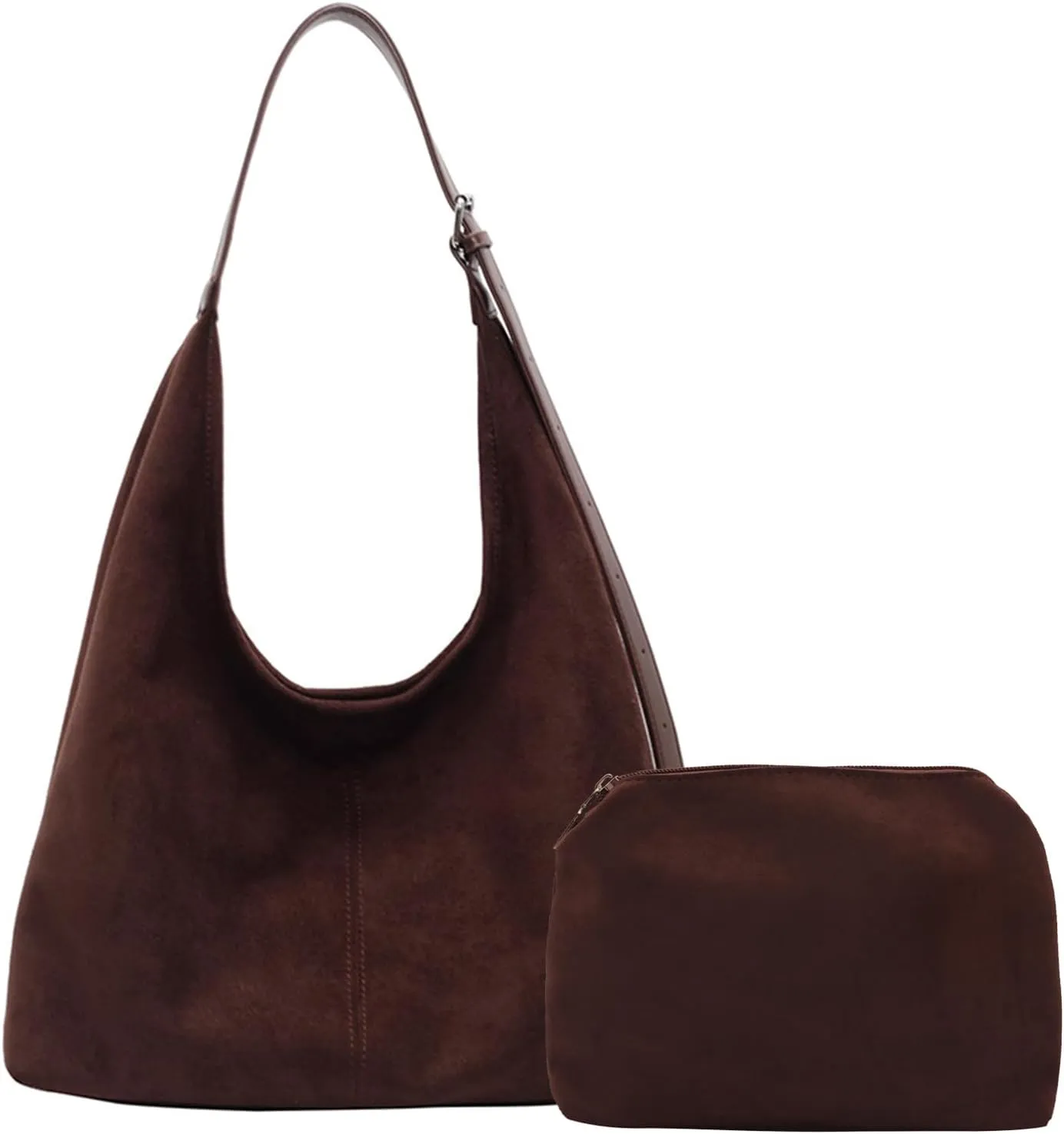 Coffee Suede Hobo and Tote Bags for Women