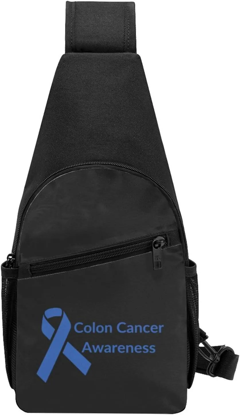 Colon Cancer Awareness Chest Pack Leisure Shoulder Crossbody Chest Bag