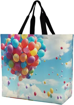 Colorful Balloons Crossbody Bag Women's Fashion Tote Bag Shoulder Tote Bag Versatile Travel Shoulder Bag Fitness Tote Bag for Fitness Trips Out