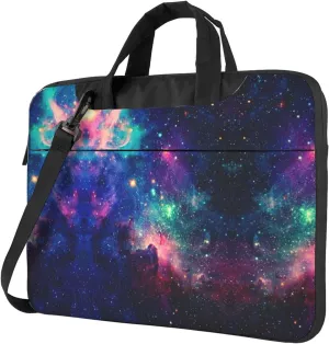 Colorful Galaxy Laptop Bag - Shockproof & Stylish Laptop Handbag For Unique And Safe Laptop Transportation