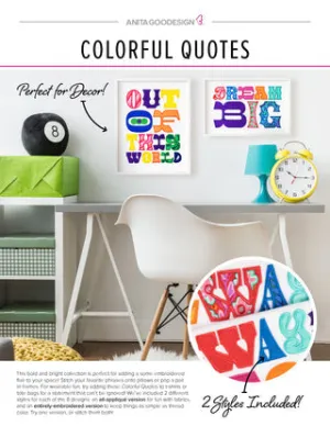 COLORFUL QUOTES