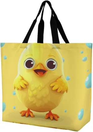 Colorful Rainbow Love Heart Tote Bag for Women Reusable Grocery Shoulder Bags Shopping Bag for Travel, Groceries