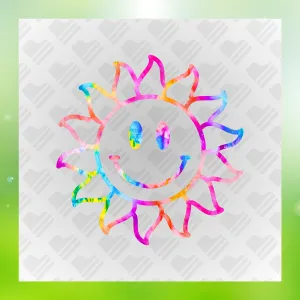 Colorful Smiling Sun Transfer