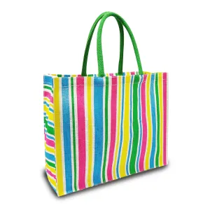 COLORFUL STRIPES MARKET BAG