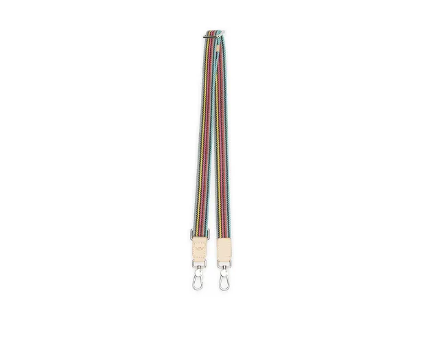Consuela Grey Webbing Crossbody Strap